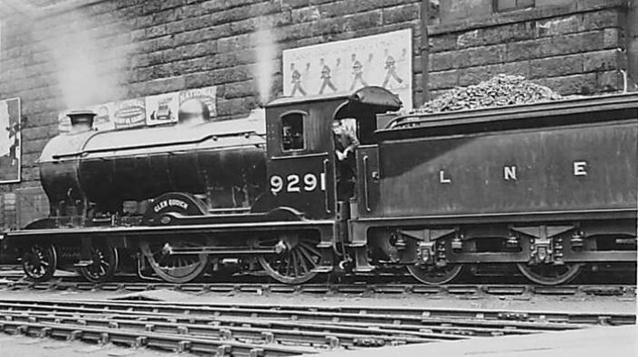 4-4-0 North British Railway K Class (LNER D34 Class) Locomotive No.291 \"Glen Quoich\"