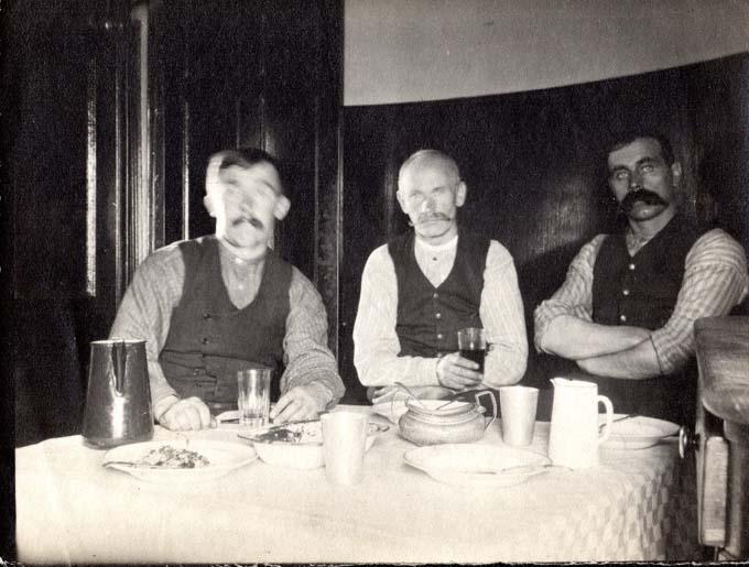 Living in close quarters. The Keepers of the Bell Rock, c1900 Image courtesy of the Morrison Family.