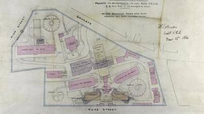 Plan of Duke Street Prison, Duke Street, Glasgow, 15th November 1880. Crown copyright, NRS, RHP6570
