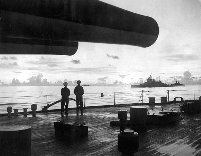 HMS Queen Elizabeth at Sabang, 1944