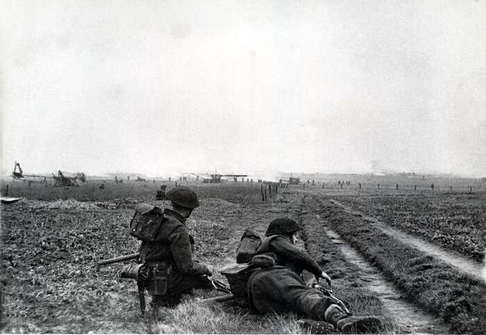 British infantrymen near Nijmegen, 1944