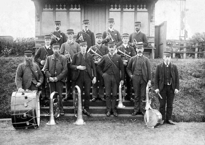 Bandsmen, East Linton, c 1900