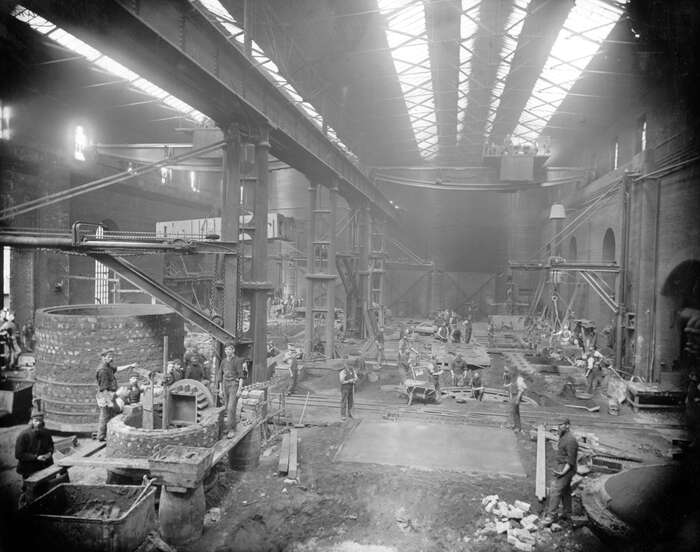 Iron foundry at Carron Works, 20th century ScotlandsPeople