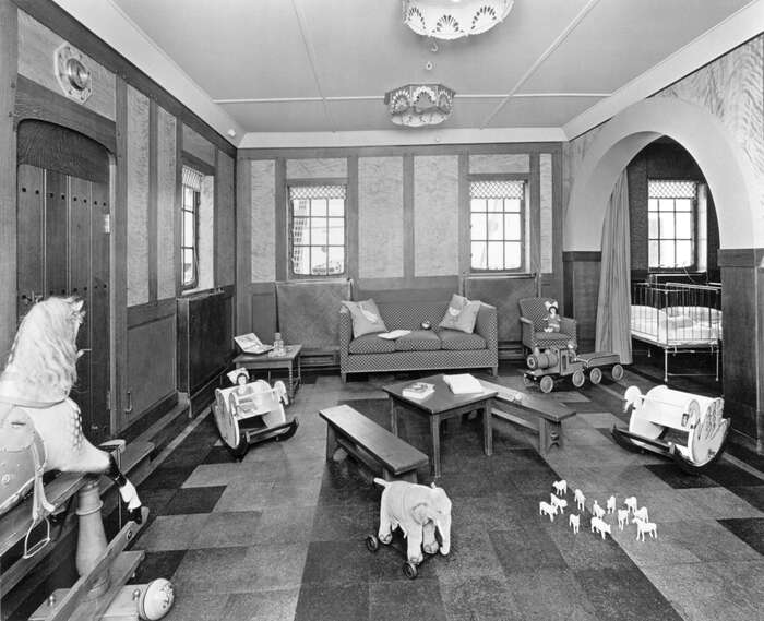 The Cabin Nursery on the Boat Deck of Canadian Pacific Line liner SS Duchess of Bedford, 1928