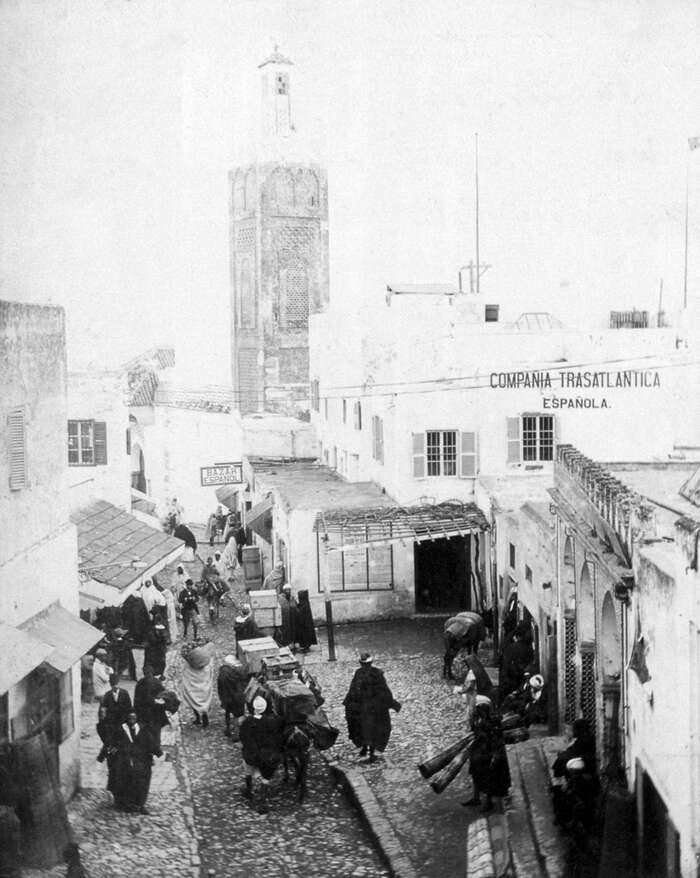 Souk of Tangier, c 1890