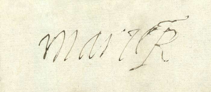 Signature of Mary Queen of Scots