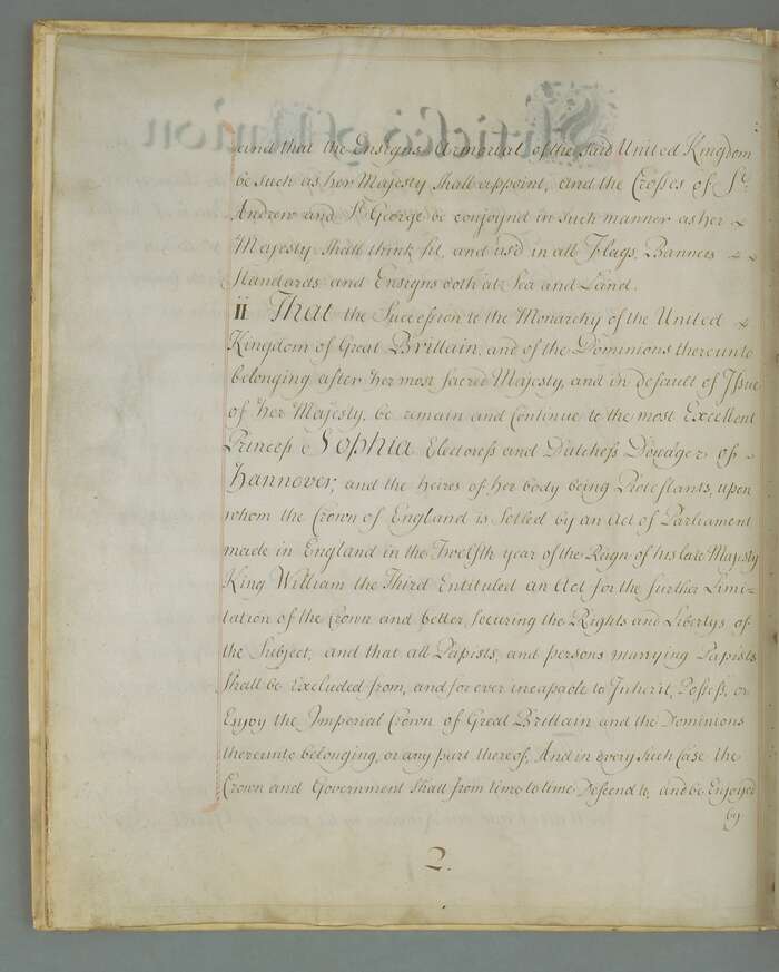 Articles of the Act of Union 1707