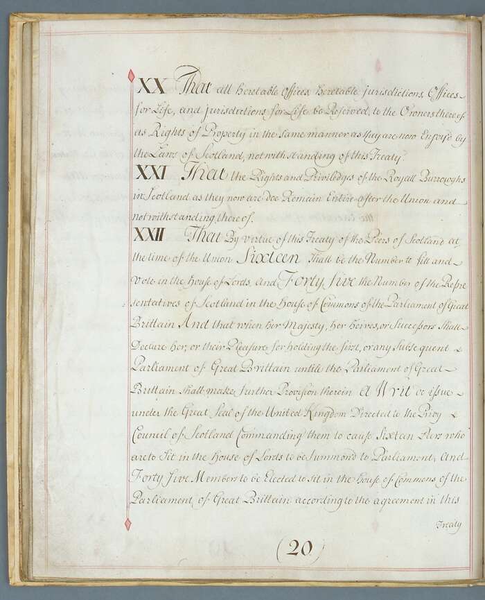 Articles of the Act of Union 1707