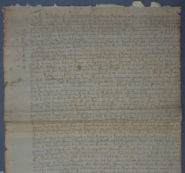 Treaty of Union 1707 | ScotlandsPeople
