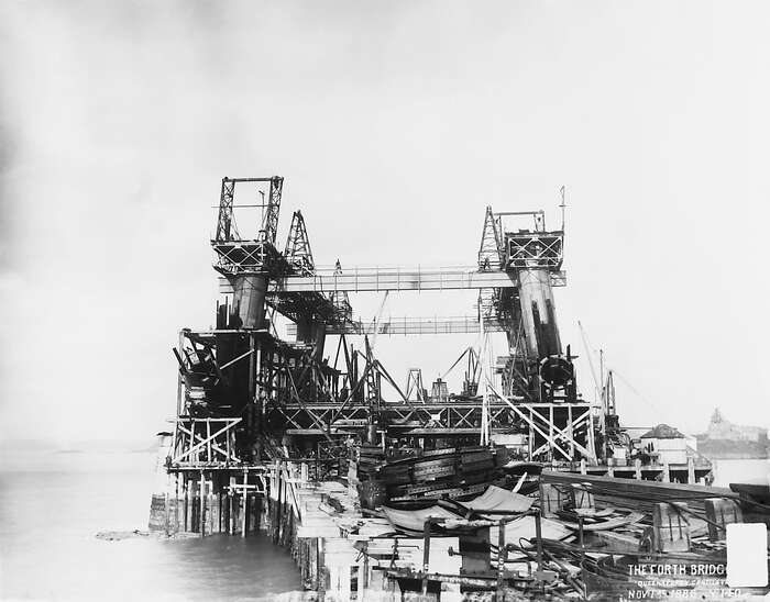 Forth Bridge construction ScotlandsPeople