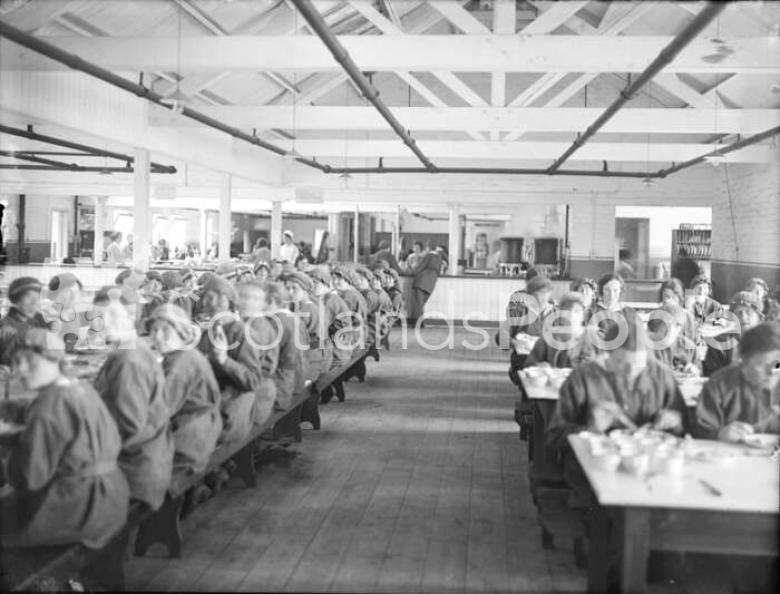 Staff canteen in HM Factory Gretna 1918