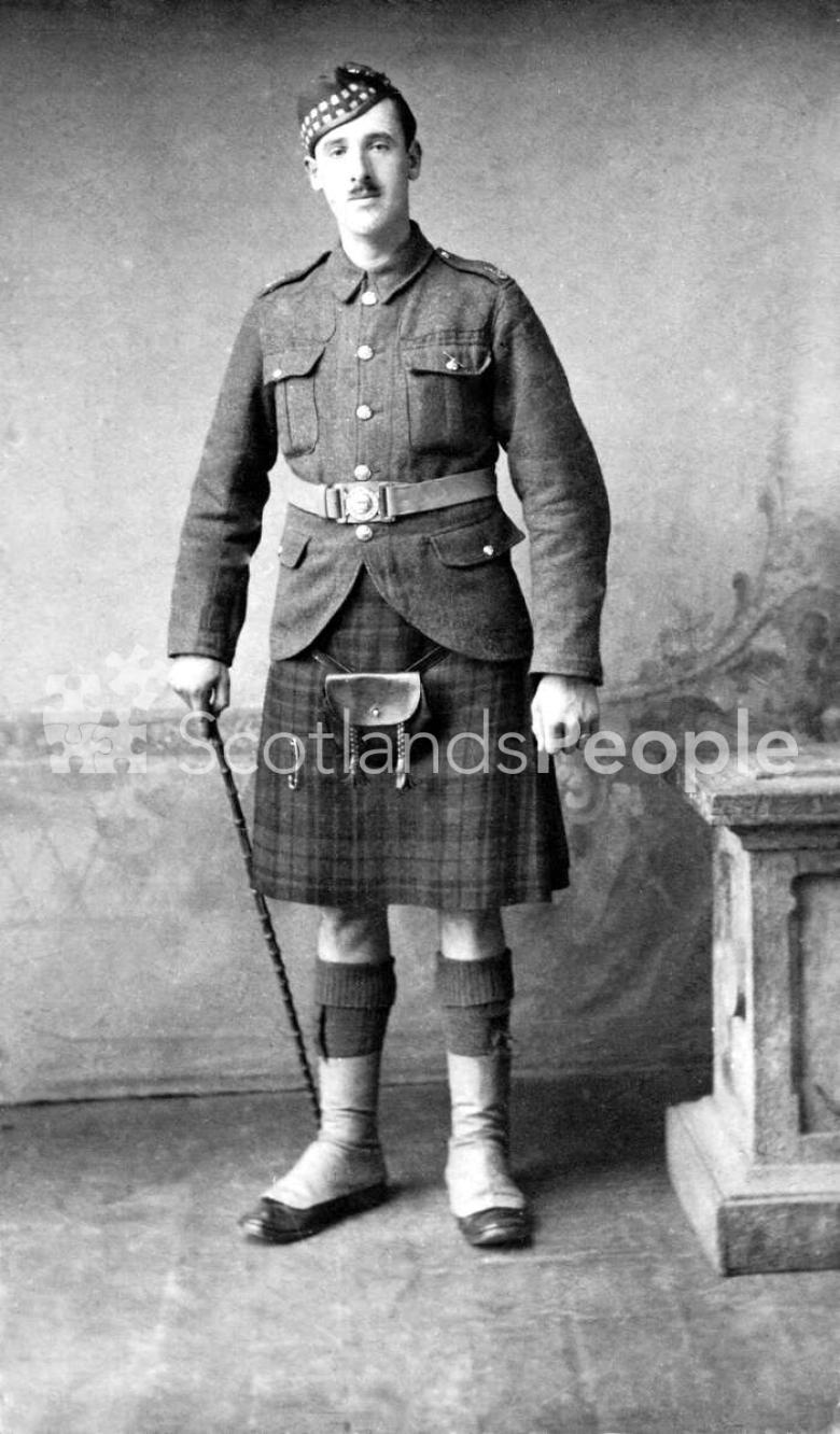 Royal Scots private, 1915-1918
