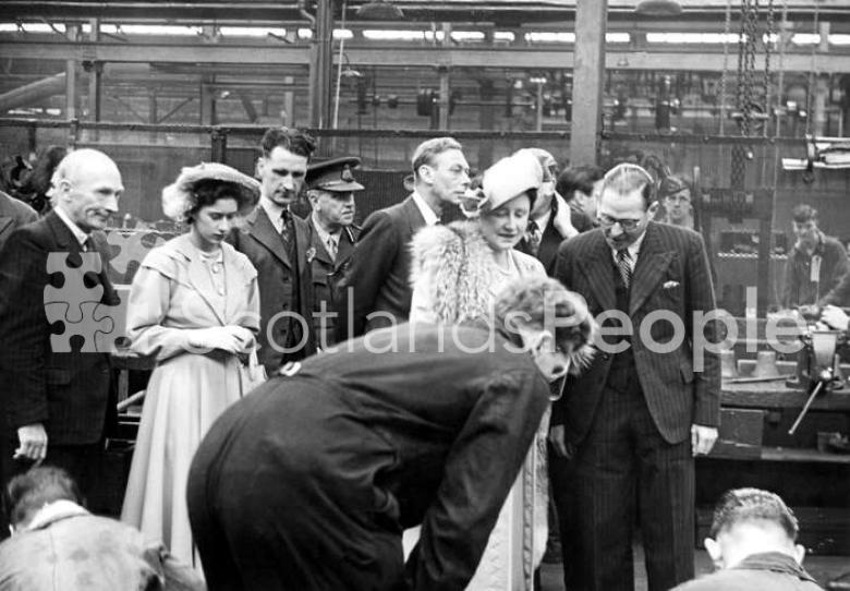 Royal visit to Cowdenbeath, 1948