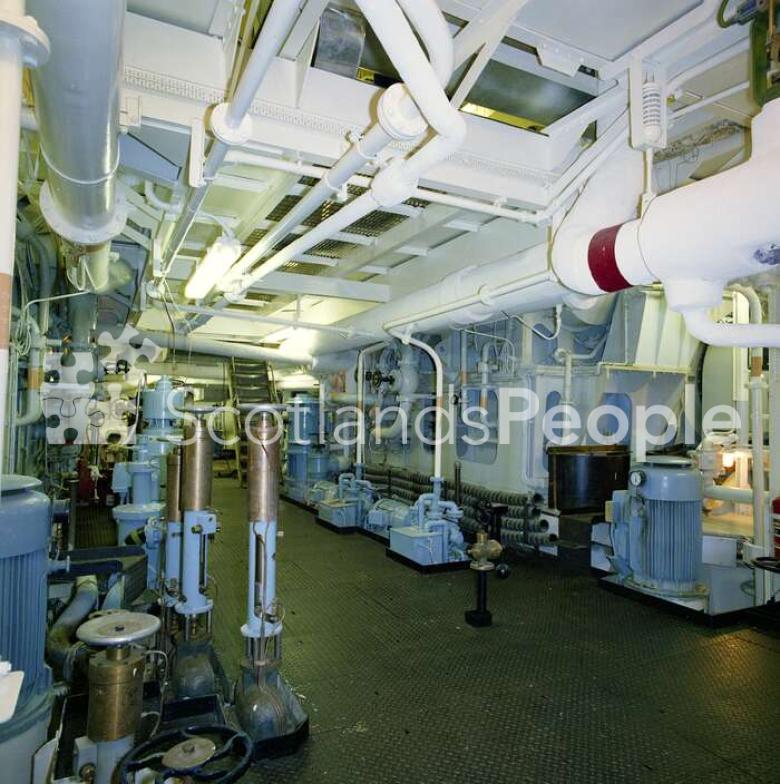 Engine room, QE2/1969
