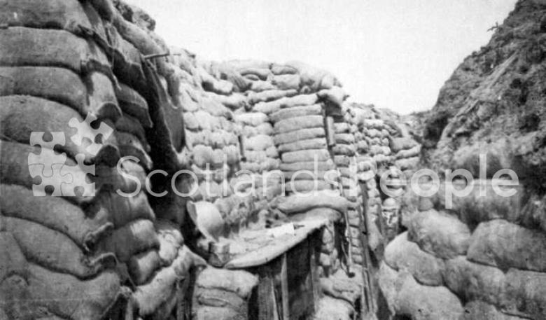 British first line trench at Carnoy, Somme battlefield, 1916