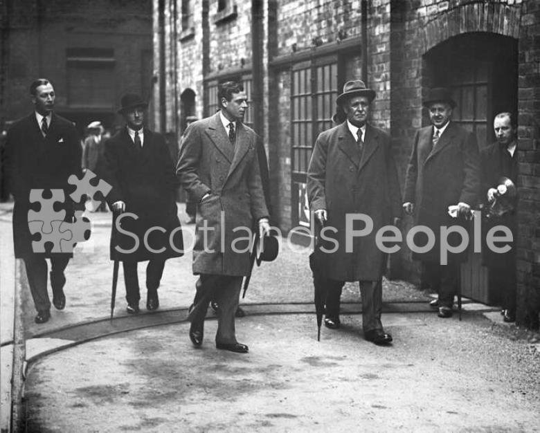 Visit of Prince George, the Duke of Kent, to Carron Iron Works (1932)