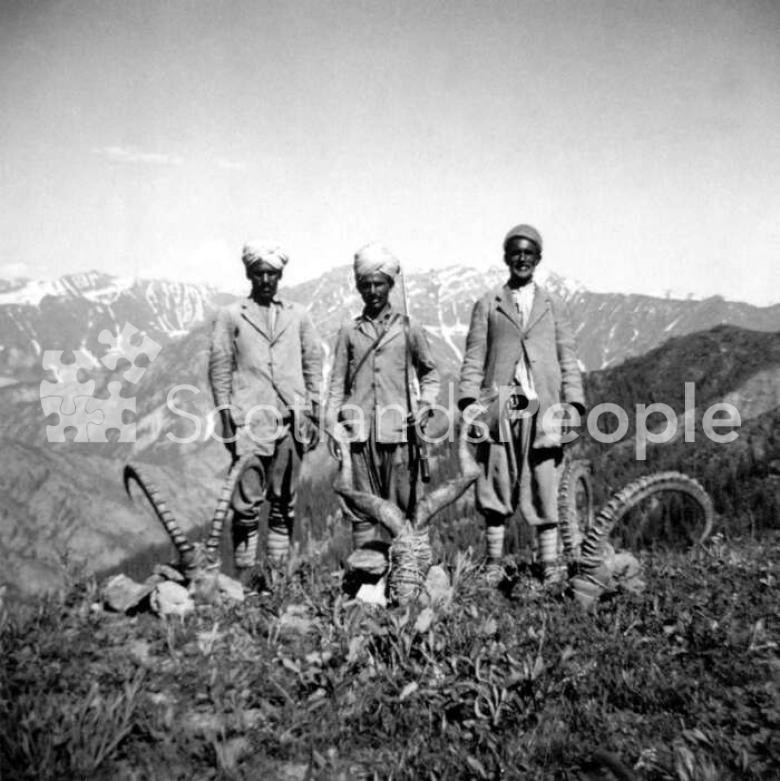 Indian men on a hunting trip