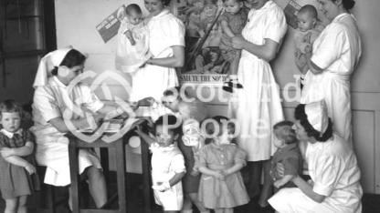 Wartime savings bank opens in the nursery 1939-1945 Wartime savings bank opens in the nursery 1939-1945