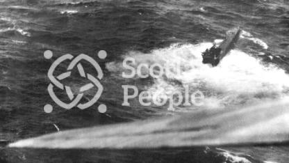 U-boat attack in transatlantic convoy 1943 U-boat attack in transatlantic convoy 1943