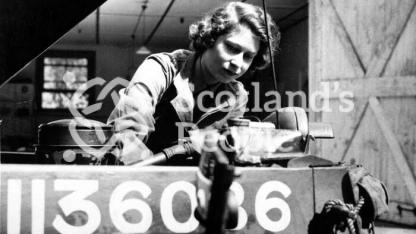 Princess Elizabeth helps with the war effort, 1939-1945 Princess Elizabeth helps with the war effort, 1939-1945