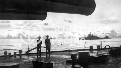 HMS Queen Elizabeth at Sabang, 1944 HMS Queen Elizabeth at Sabang, 1944