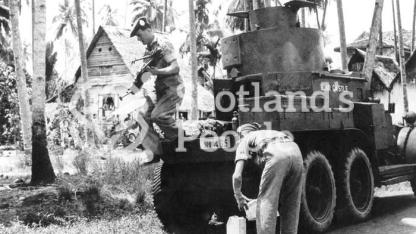 Lanchester armoured car, Far East, c 1944 Lanchester armoured car, Far East, c 1944