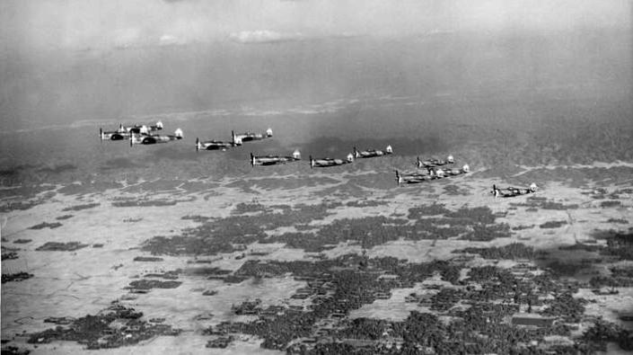 RAF Thunderbolts in Burma, 1945