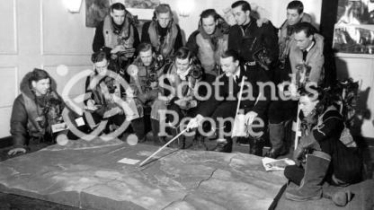 Fleet Air Arm briefing before attack on Tirpitz, 1944 Fleet Air Arm briefing before attack on Tirpitz, 1944