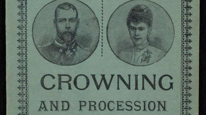 Programme for coronation of King George V and Queen Mary, 1911