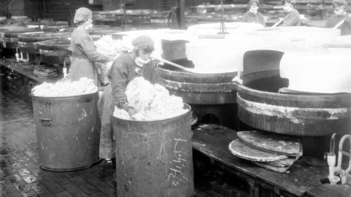 Nitrating vats, HM Factory Gretna, 1918