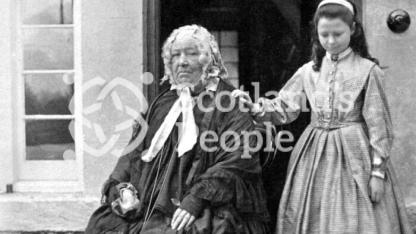 Lady and young girl, Invercreran, 1866