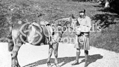 Alexander McCallum Webster with horse, Invercreran, 1866