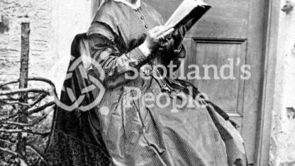 Lady reading, Invercreran, 1866 Lady reading, Invercreran, 1866