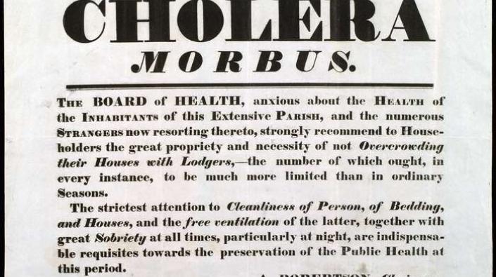 Cholera health notice, 1832