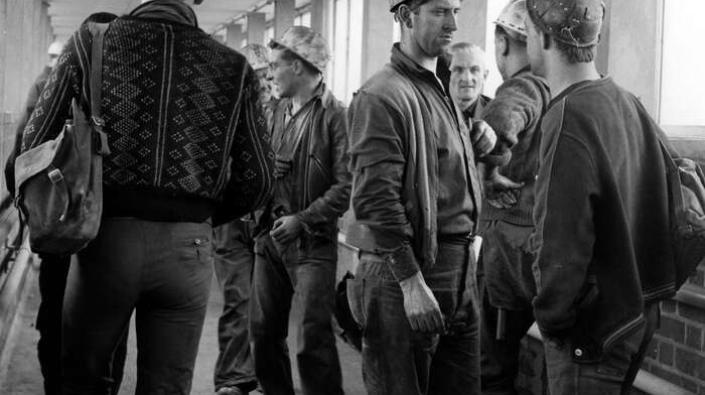 Miners at Killoch Colliery, 1960s