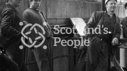 Miners at Killoch Colliery, 1960s