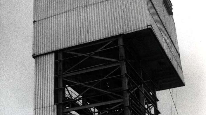 Winding tower at Cardowan Colliery, c 1960s