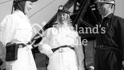 Visitors at Blairhall Colliery, 1960s Visitors at Blairhall Colliery, 1960s