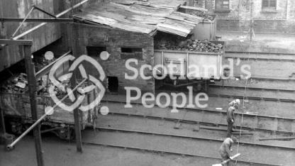 Picking tables buildings at Glencraig Colliery, 1950s Picking tables buildings at Glencraig Colliery, 1950s