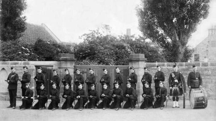 Volunteers, East Linton, c 1900