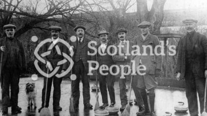 Curlers, East Linton, c 1900 Curlers, East Linton, c 1900