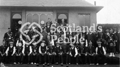 Soldiers and civilians at bowling club, c 1910 Soldiers and civilians at bowling club, c 1910