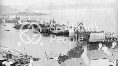 Forth Bridge during construction, 1884 Forth Bridge during construction, 1884