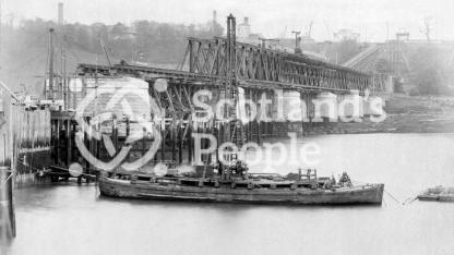 South end of Forth Bridge, c 1885 South end of Forth Bridge, c 1885