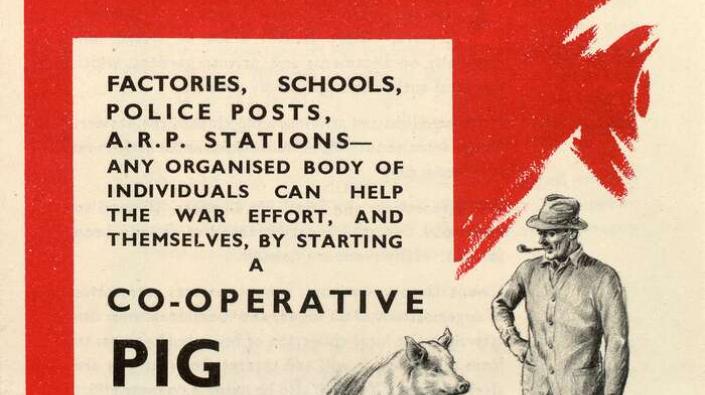 Pig club poster, c 1940