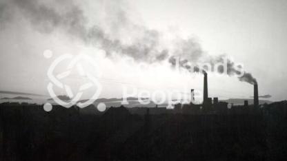 Smoking chimneys, Carron Works, Falkirk, 20th century Smoking chimneys, Carron Works, Falkirk, 20th century