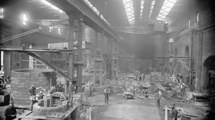 Iron foundry at Carron Works, 20th century