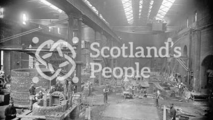 Iron foundry at Carron Works, 20th century Iron foundry at Carron Works, 20th century