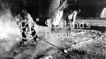 Workers at Carron Works, 20th century Workers at Carron Works, 20th century