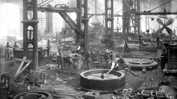 Foundry of Carron Works, c 1900